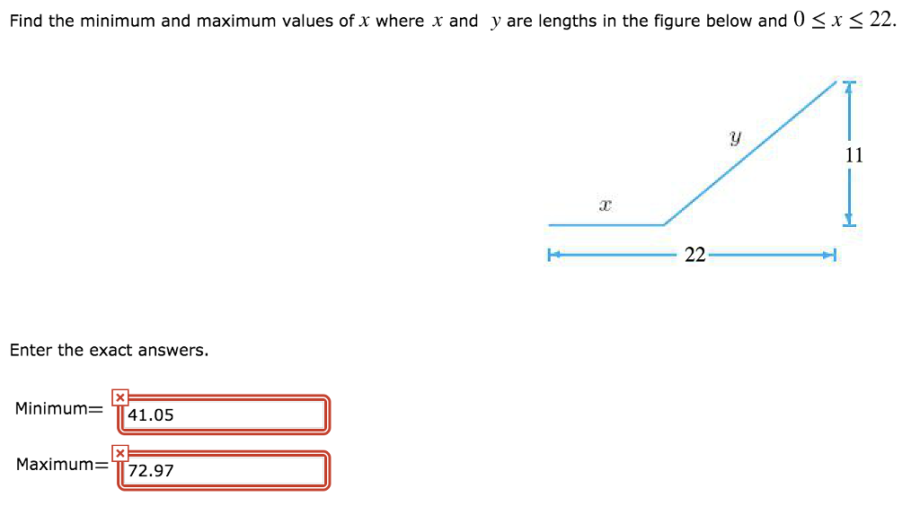 solved-find-the-minimum-and-maximum-values-of-x-where-x-and-chegg