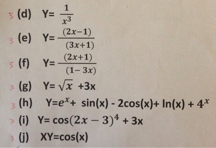 find the derivative of x y y x 1