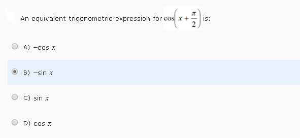 solved-an-equivalent-trigonometric-expression-for-cos-is-2-chegg