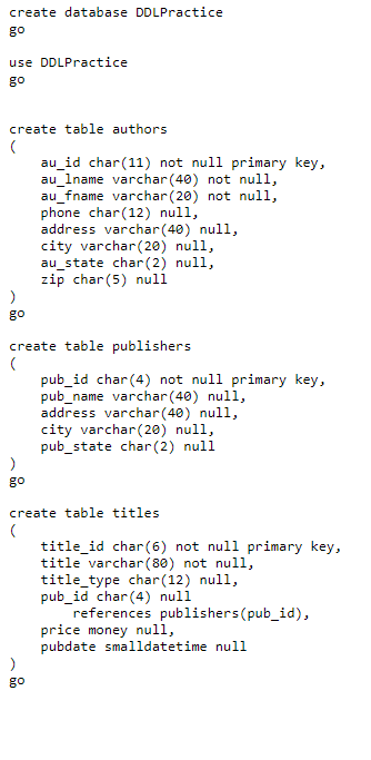 Solved SQL Help Use the file to create the initial database | Chegg.com