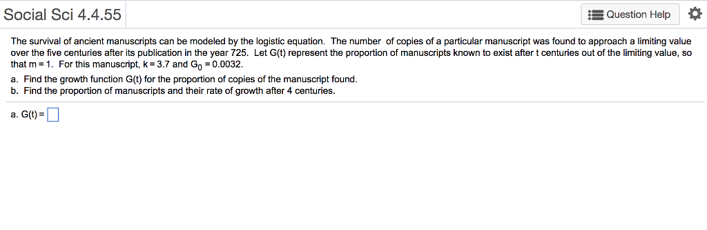 Solved The survival of ancient manuscripts can be modeled by | Chegg.com