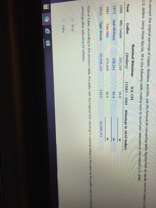 Solved consider golfers who led the professional golfers