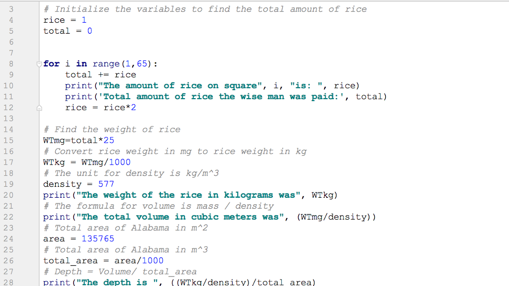 Solved A chess board has 64 squares. How many grains of rice