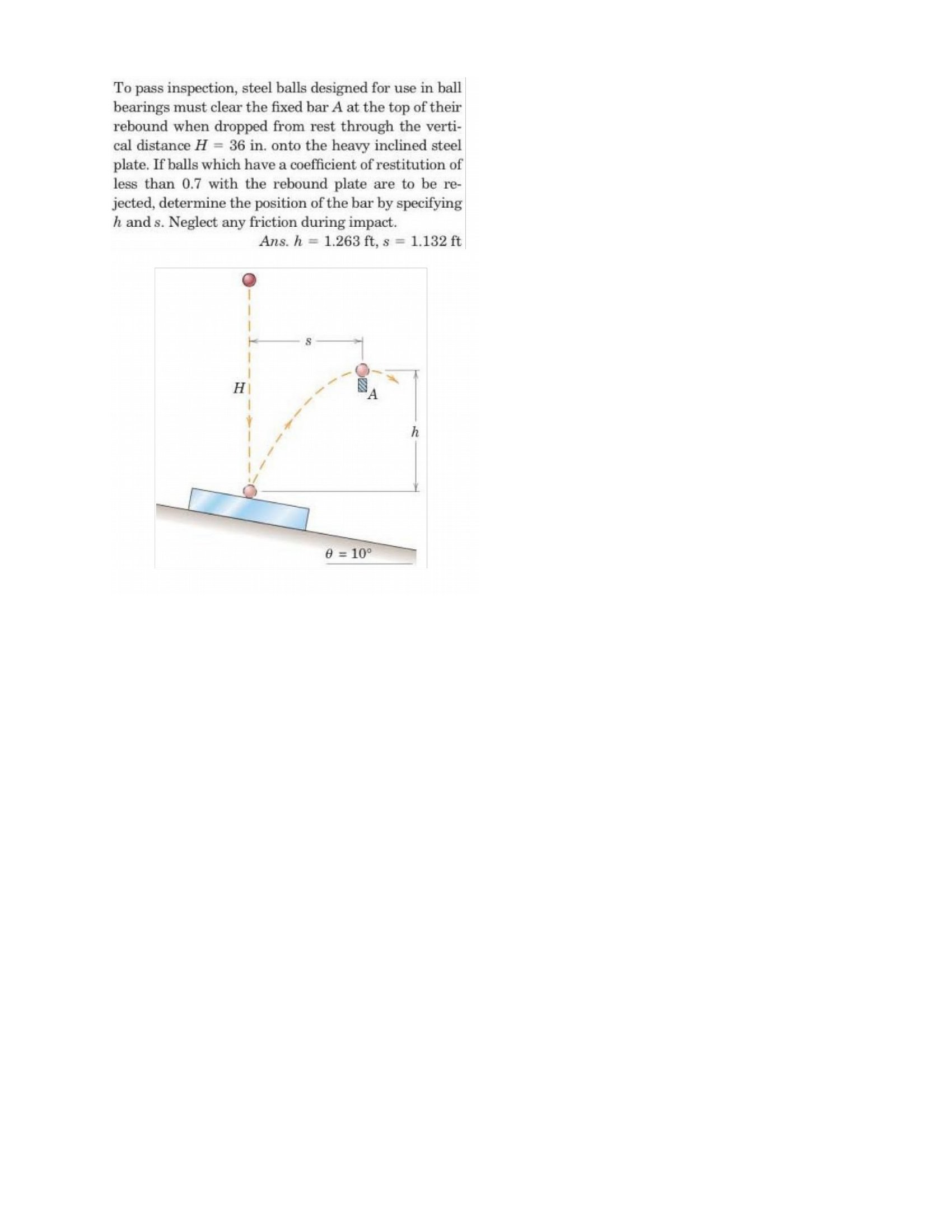 Solved To pass inspection, steel balls designed for use in | Chegg.com