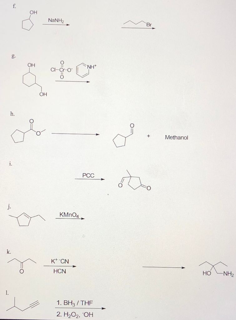 Solved Complete the following reactions by filling in the | Chegg.com