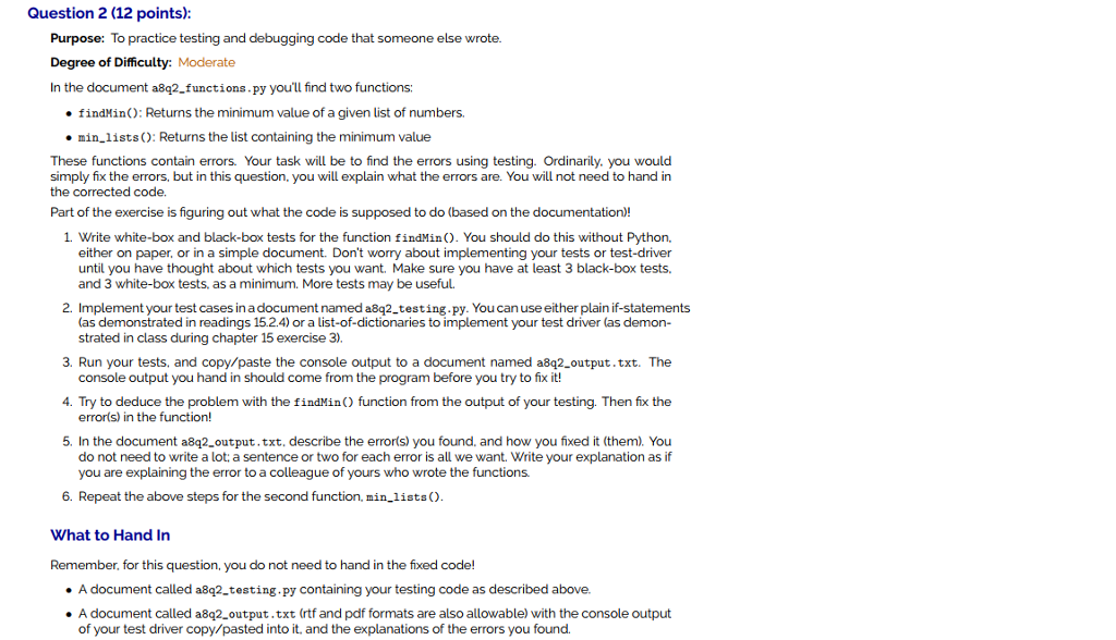 python task 6 comment your answers #shorts #python... To be done in python 3.0, please comment your code | Chegg.com