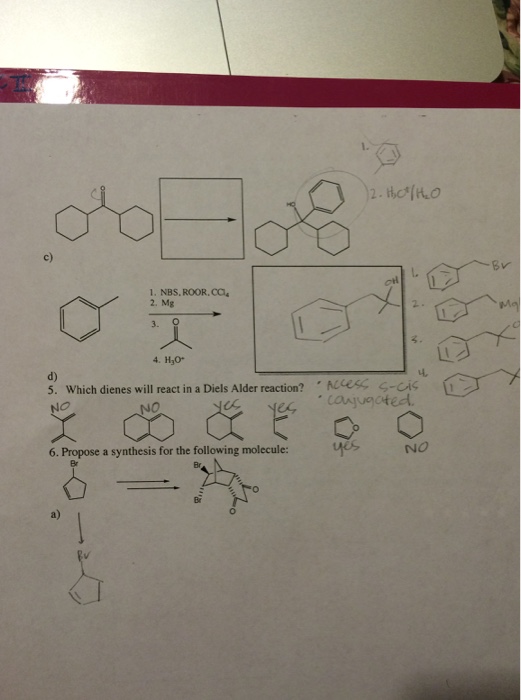 Solved Help with/review Orgo 2 problems