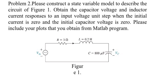 Solved Please construct a state variable model to describe | Chegg.com