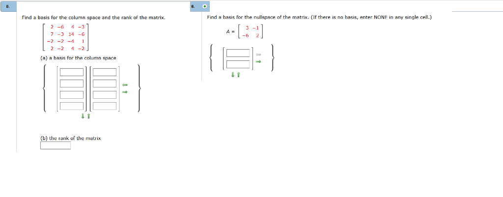 Solved Find a basis for the column space and the rank of the | Chegg.com