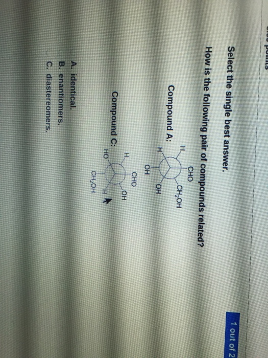 Solved Select The Single Best Answer Choose The Most Stable Chegg Com