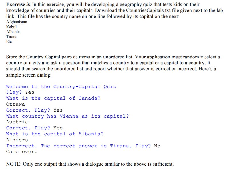 Solved Exercise 2: Design a class called ListUtility.java | Chegg.com