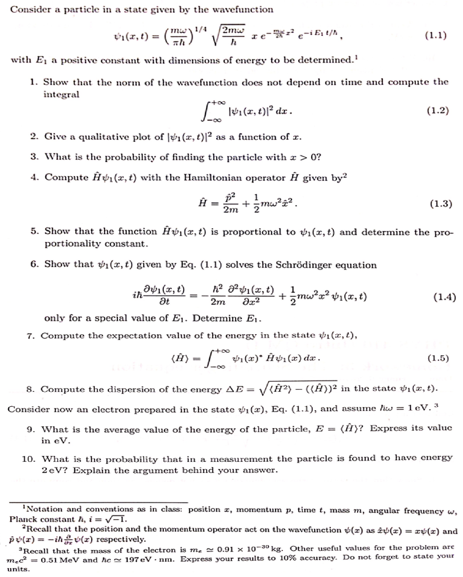 Solved This Is Quantum Mechanics (The Schrodinger | Chegg.com