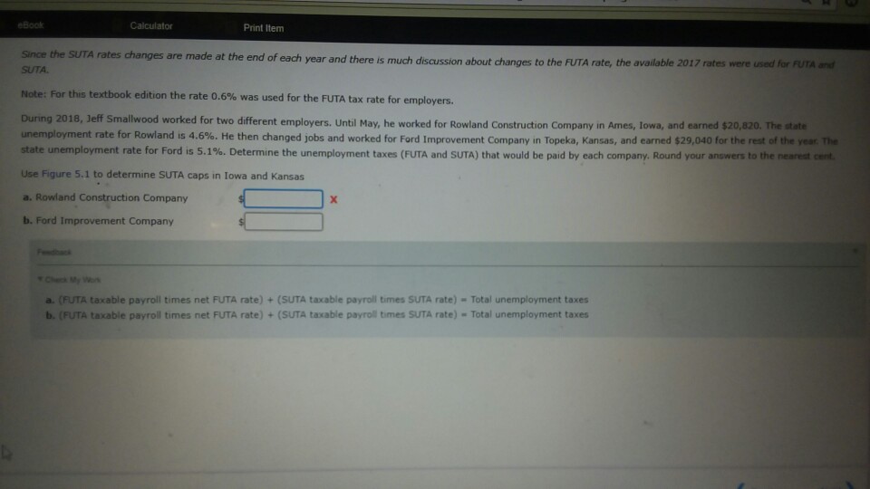 Solved eBook Calculator Print Item at the end of each year