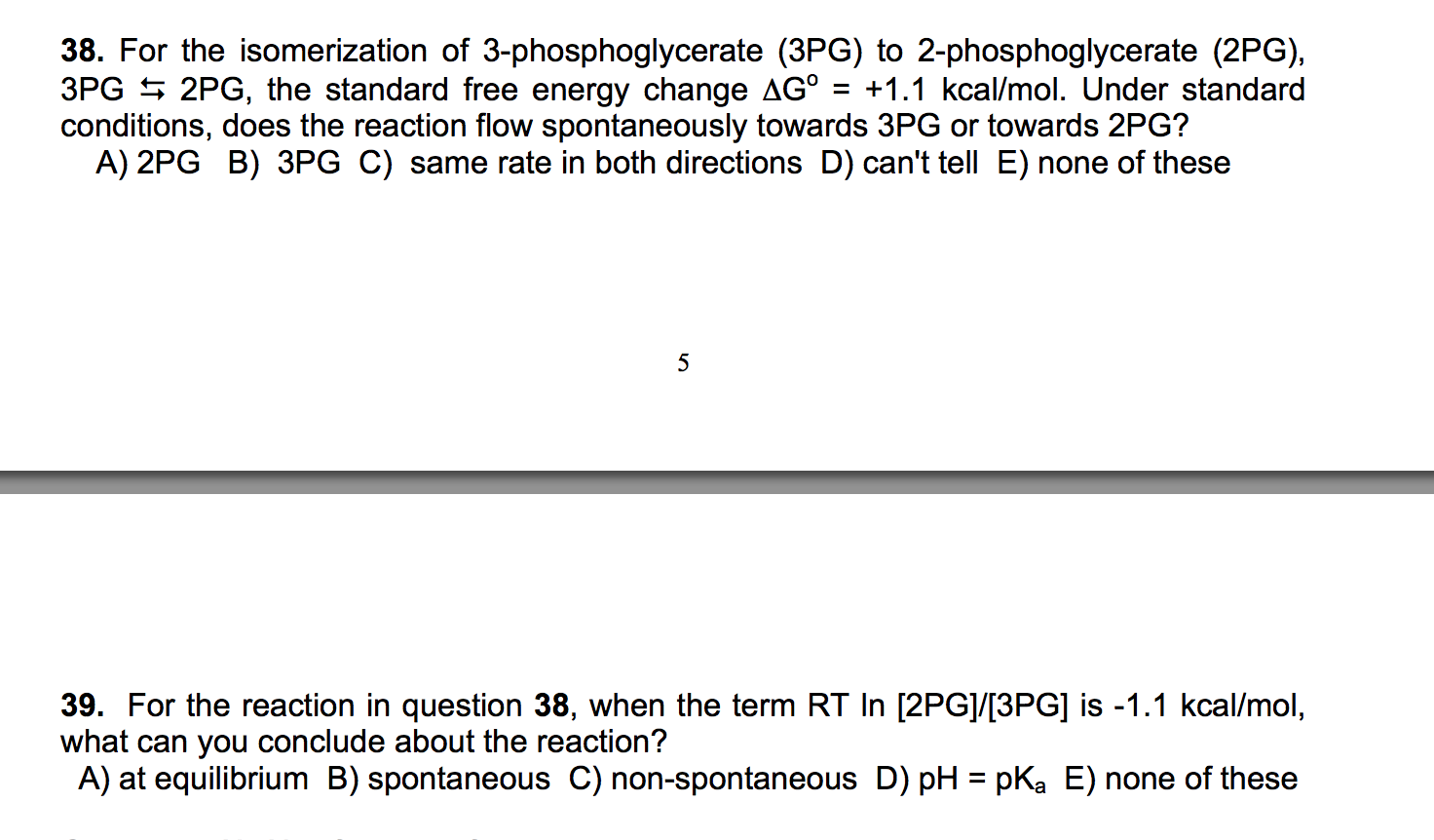 Solved For the isomerization of 3-phosphoglycerate (3PG) to | Chegg.com