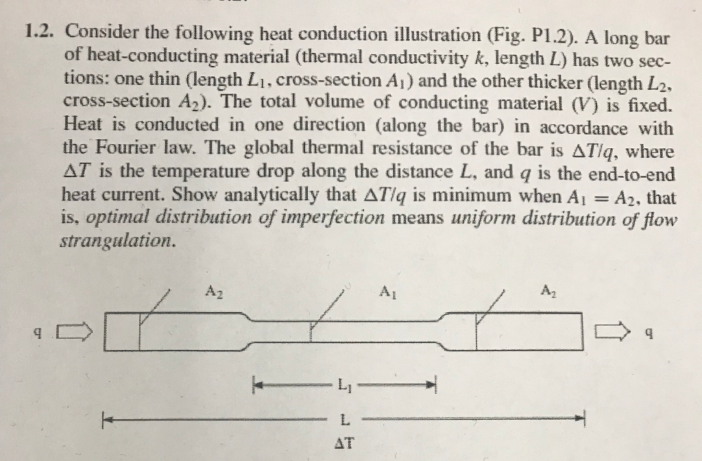 Solved 1.2. Consider the following heat conduction | Chegg.com