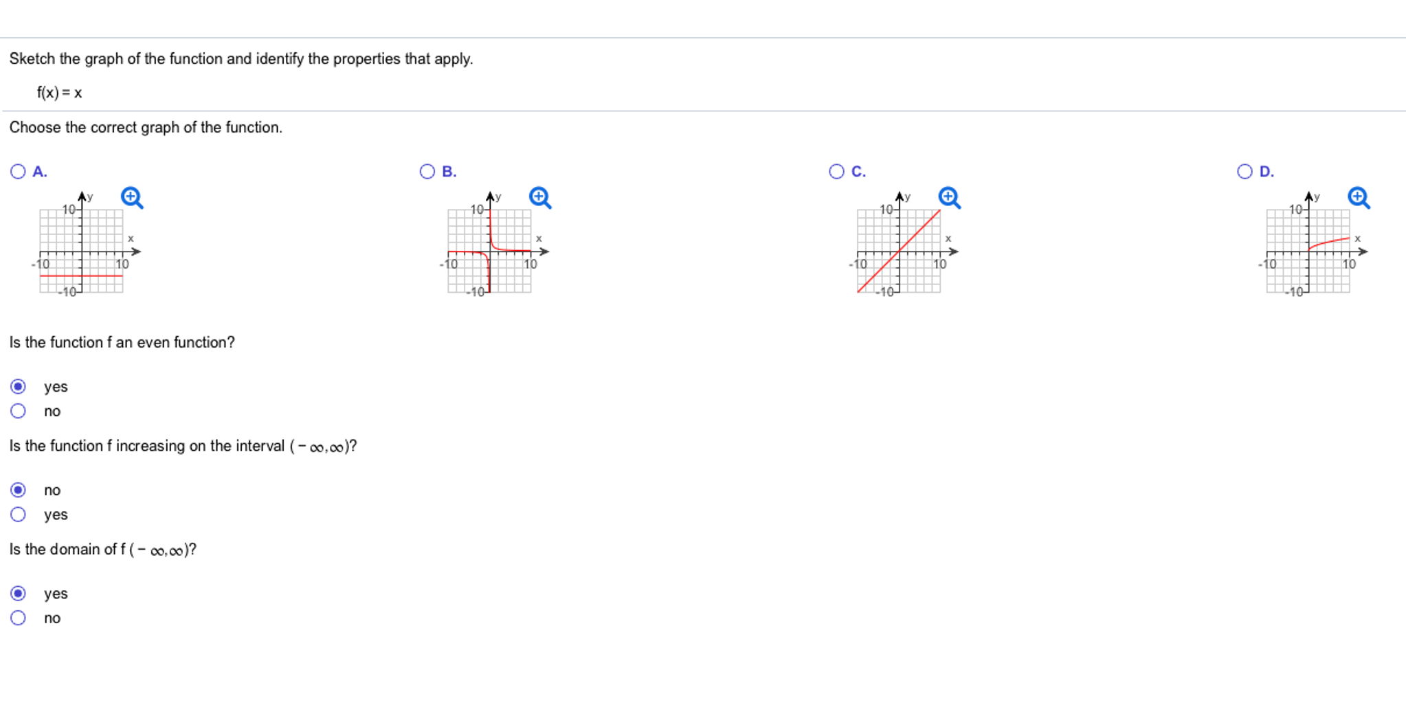 Solved Sketch The Graph Of The Function And Identify The