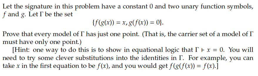 Let the signature in this problem have a constant 0 | Chegg.com