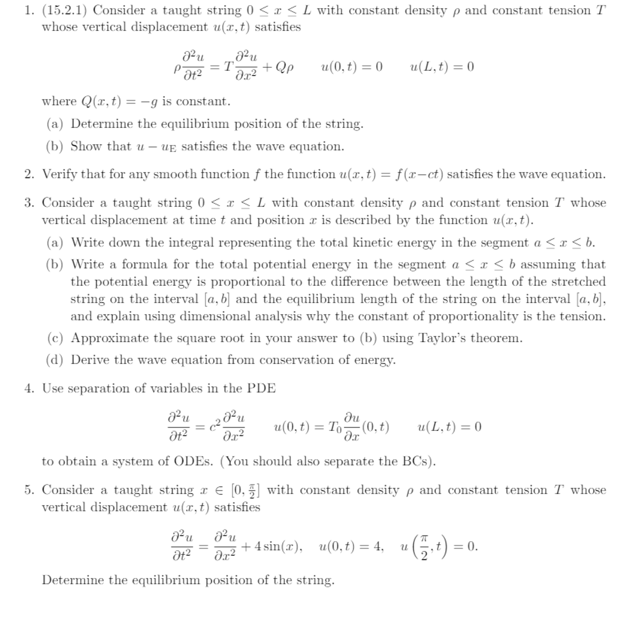 Consider a taught string 0 lessthanorequalto x | Chegg.com