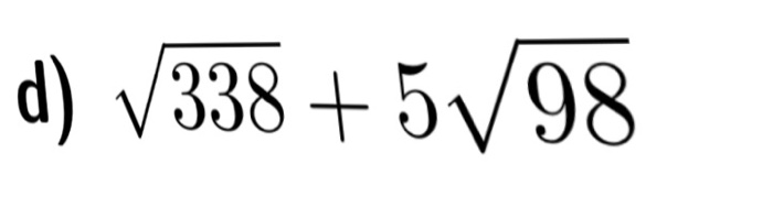 solved-square-root-338-5-square-root-98-chegg