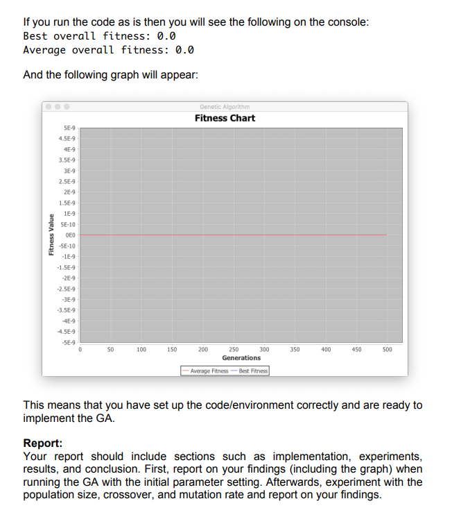 Solved Description Your task is to implement a Genetic | Chegg.com