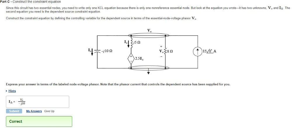 Solved The Node-Voltage Method Learning Goal To use phasor | Chegg.com