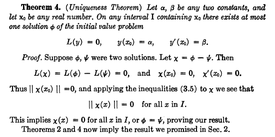 What Do You Mean By Uniqueness Theorem