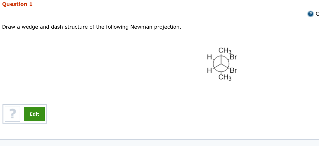 Solved Draw A Wedge And Dash Structure Of The Following | Chegg.com ...