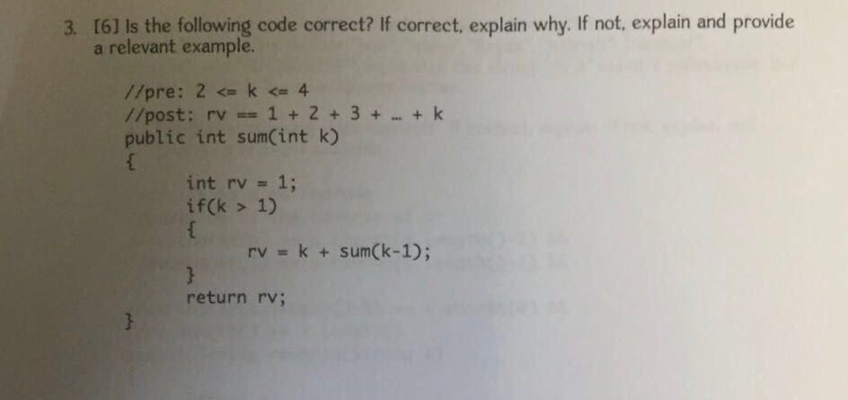 Solved Is the following code correct? If correct, explain | Chegg.com