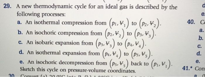 Solved A New Thermodynamic Cycle For An Ideal Gas Is | Chegg.com