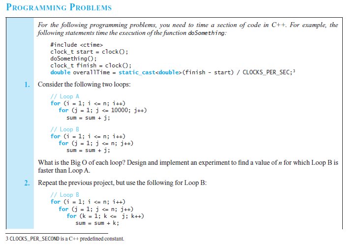 Solved PROGRAMMING PROBLEMS For The Following Programming | Chegg.com