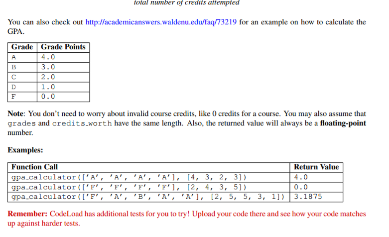 Solved Part II: Weighted GPA Calculator (20 points) Write a | Chegg.com