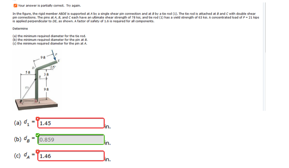 Solved Your Answer Is Partially Correct. Try Again. In The | Chegg.com