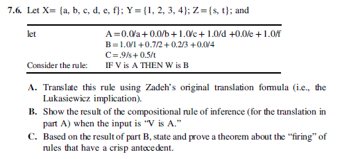 7.6. Let X={a, B, C, D, E, F); Y=(1, 2, 3, 4);Z=(s, | Chegg.com