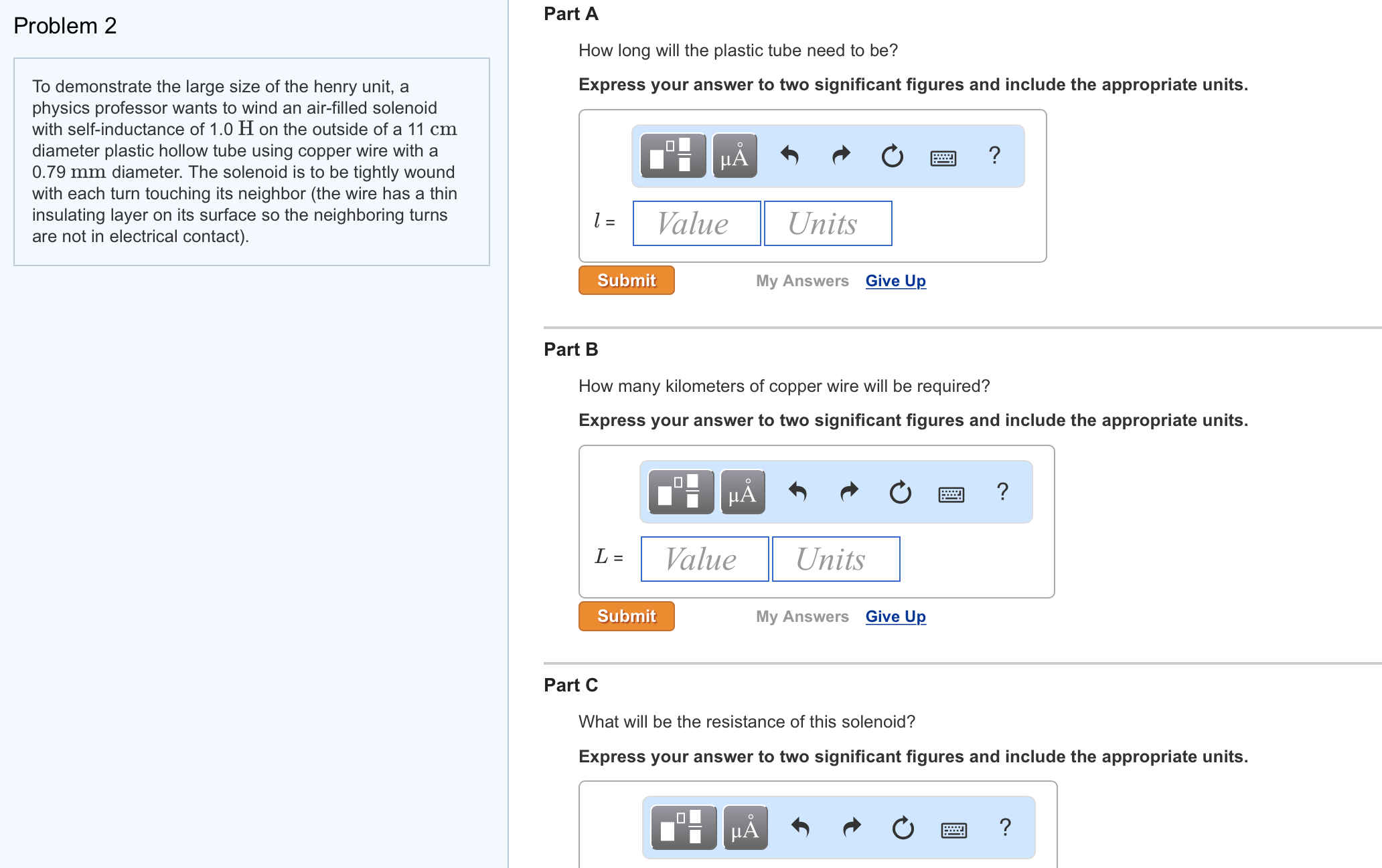 Solved To demonstrate the large size of the henry unit, a