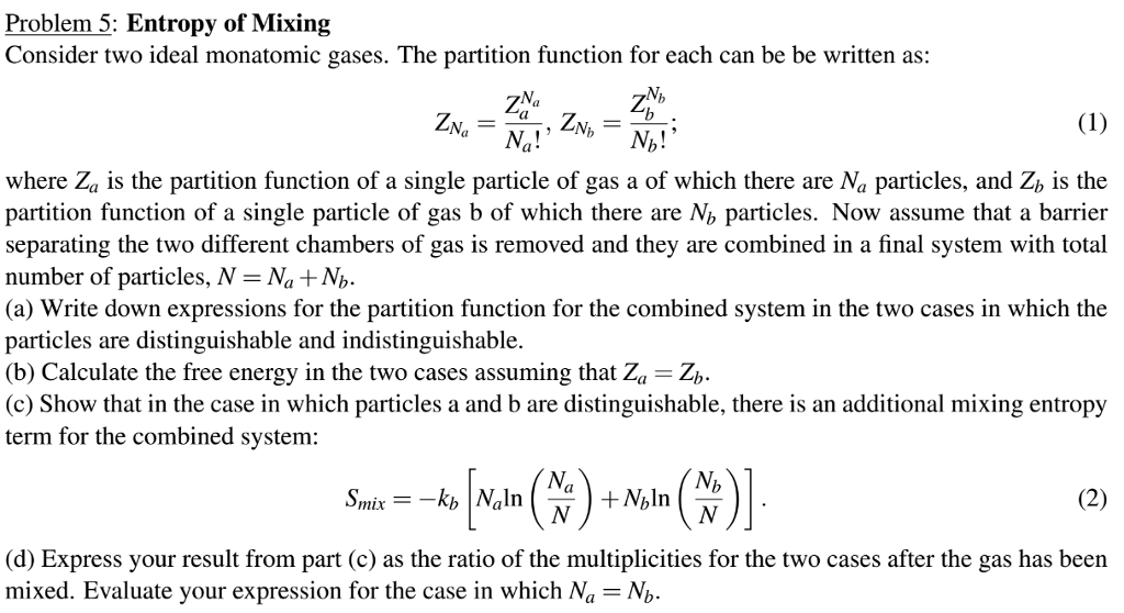 absolute entropy using partition function
