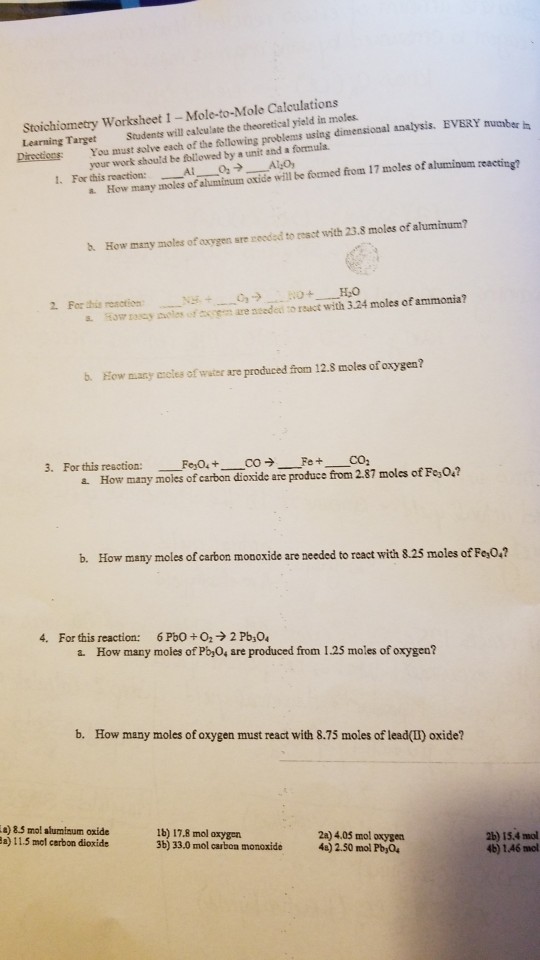 solved-stoichiometry-worksheet-1-mole-to-mole-calculations-chegg