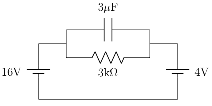 Solved Find the charge on the capacitor and the current | Chegg.com