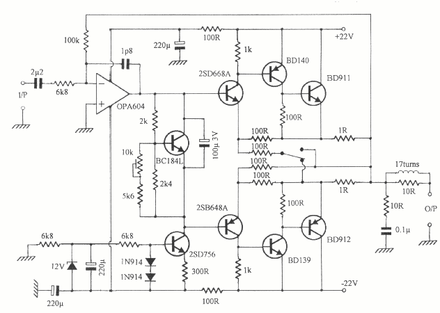 Project: Low Distortion Audio Power Amplifier 