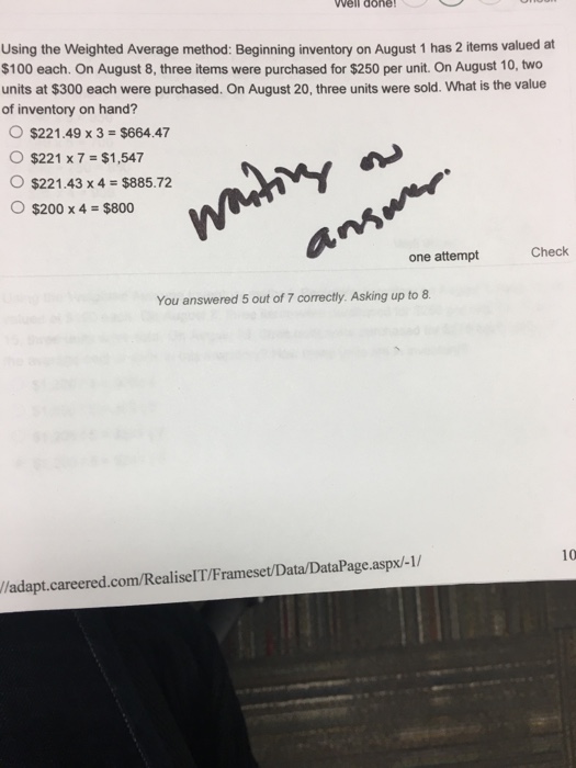 Solved Using the Weighted Average method: Beginning | Chegg.com