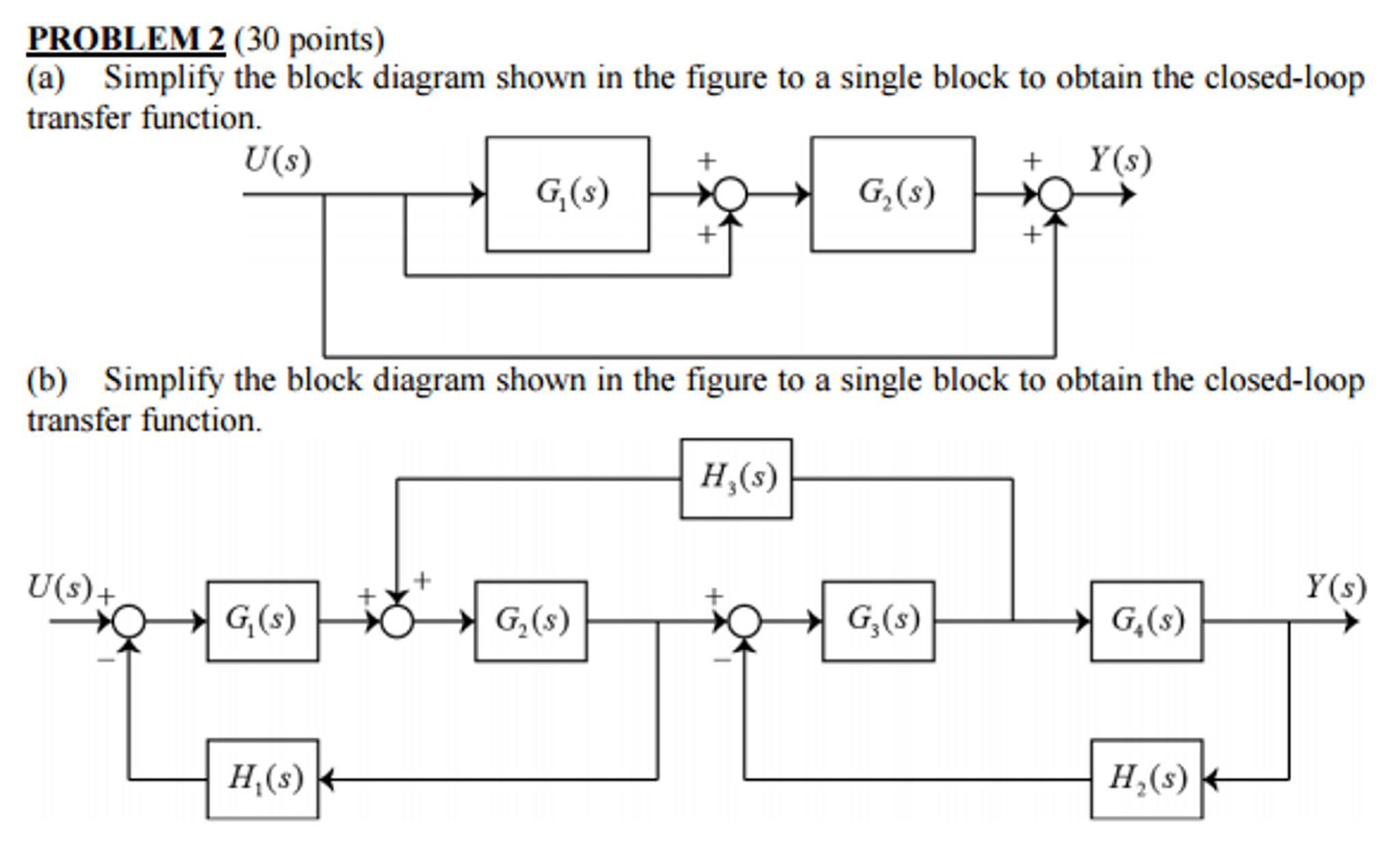 Simplify the block diagram shown in the figure to a | Chegg.com
