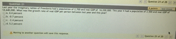 Solved Last year the imaginary nation of Freedonia had a | Chegg.com