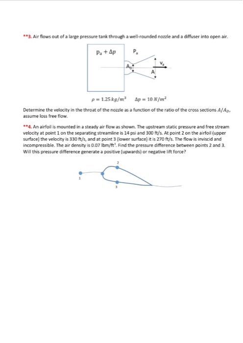 Solved Please Solve The Two Questions ? It's Fluid Mechanics | Chegg.com