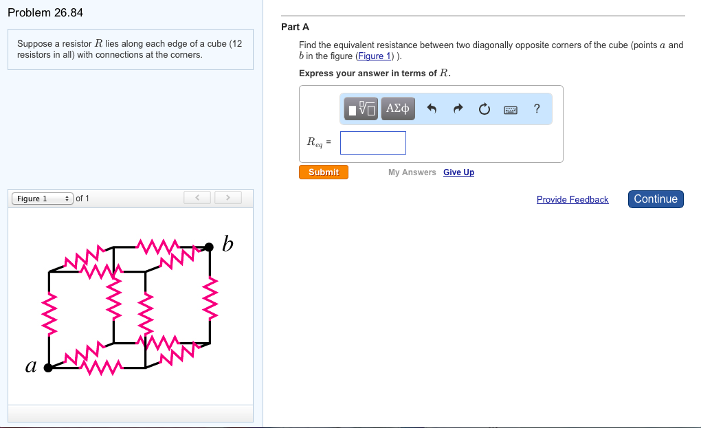 Solved Suppose a resistor R lies along each edge of a cube