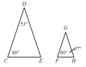 Solved Are the two triangles similar? How do you know? | Chegg.com