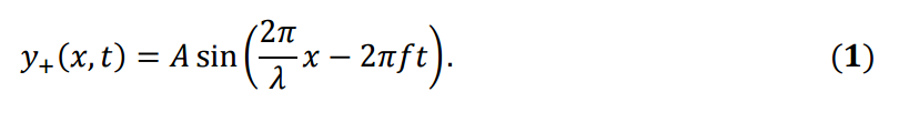 Solved 2π y+(x, t) = Asin(, 2nft) y, (x, t) = Asin(-x-2πft | Chegg.com