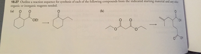 Solved: Outline A Reaction Sequence For The Synthesis Of E... | Chegg.com