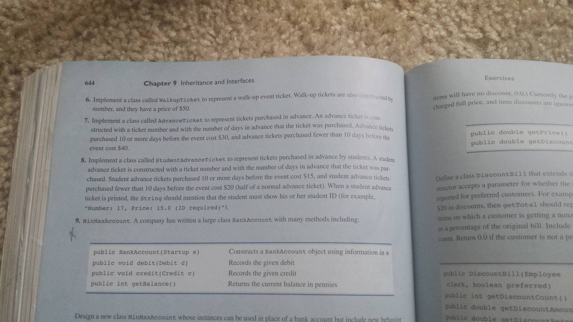 Solved Complete Chapter 9 exercises 5,6,7 as stated in text. | Chegg.com