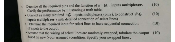 Solved 4 Describe all the required pins and the function of | Chegg.com