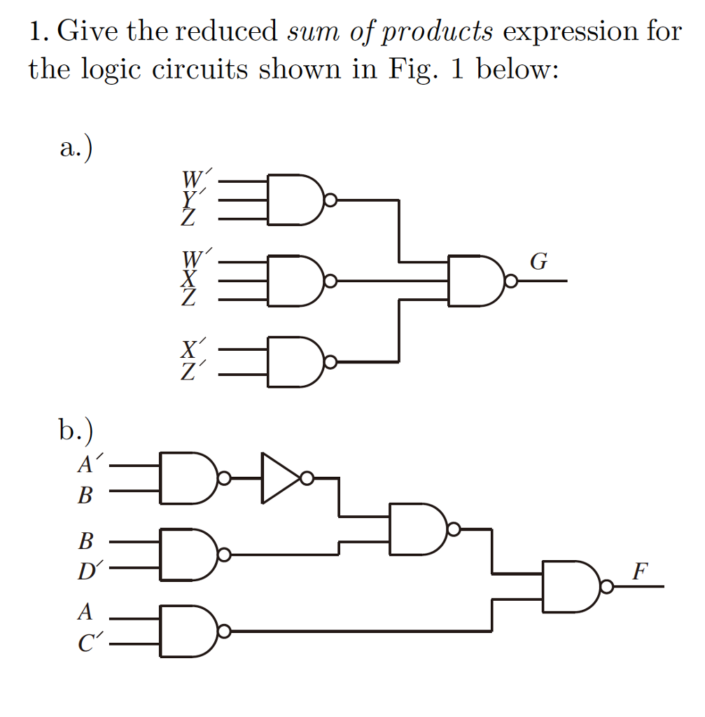 Solved: Give The Reduced Sum Of Products Expression For Th... | Chegg.com