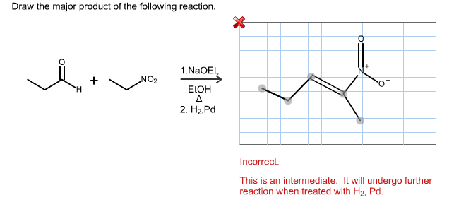 Solved Draw the major product of the following reaction. | Chegg.com